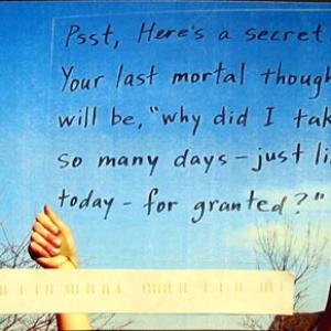 Do We Take Too Much For Granted?
